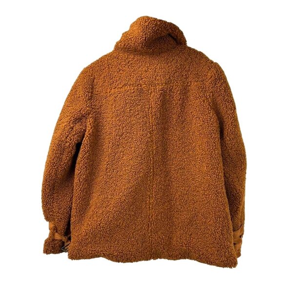 Marrakech Women's Large Sherpa Jacket Burnt Sienna Brown Teddy Bear - Picture 13 of 16